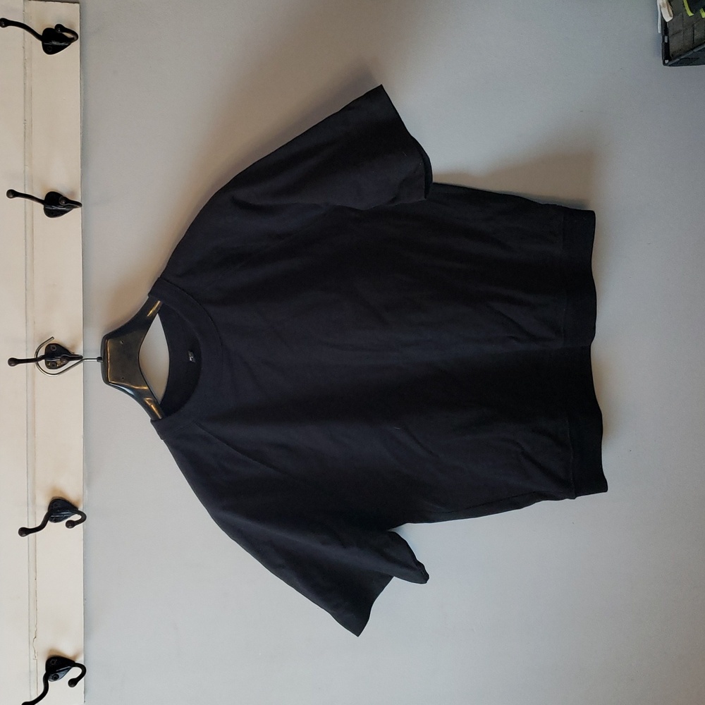 Uniqlo mens black cotton raglan sleeve tshirt m